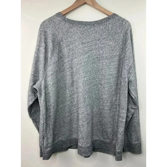 NWOT Heather Gray Sweatshirt Hello There Soft Style Sweatshirt XXL Cozy Winter - Picture 10 of 10